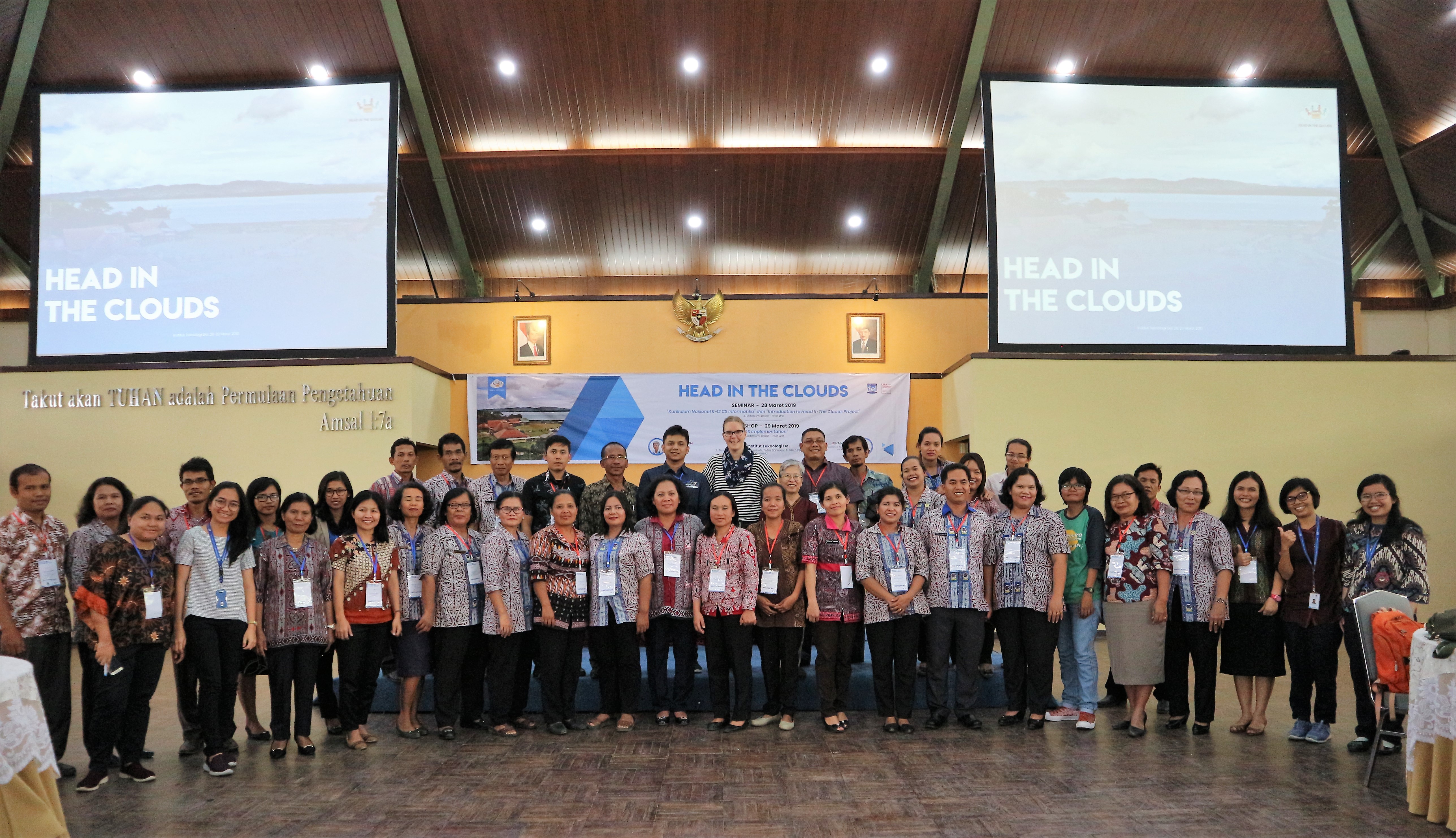 Participants of the Seminar for Teachers at IT Del in Balige, Indonesia