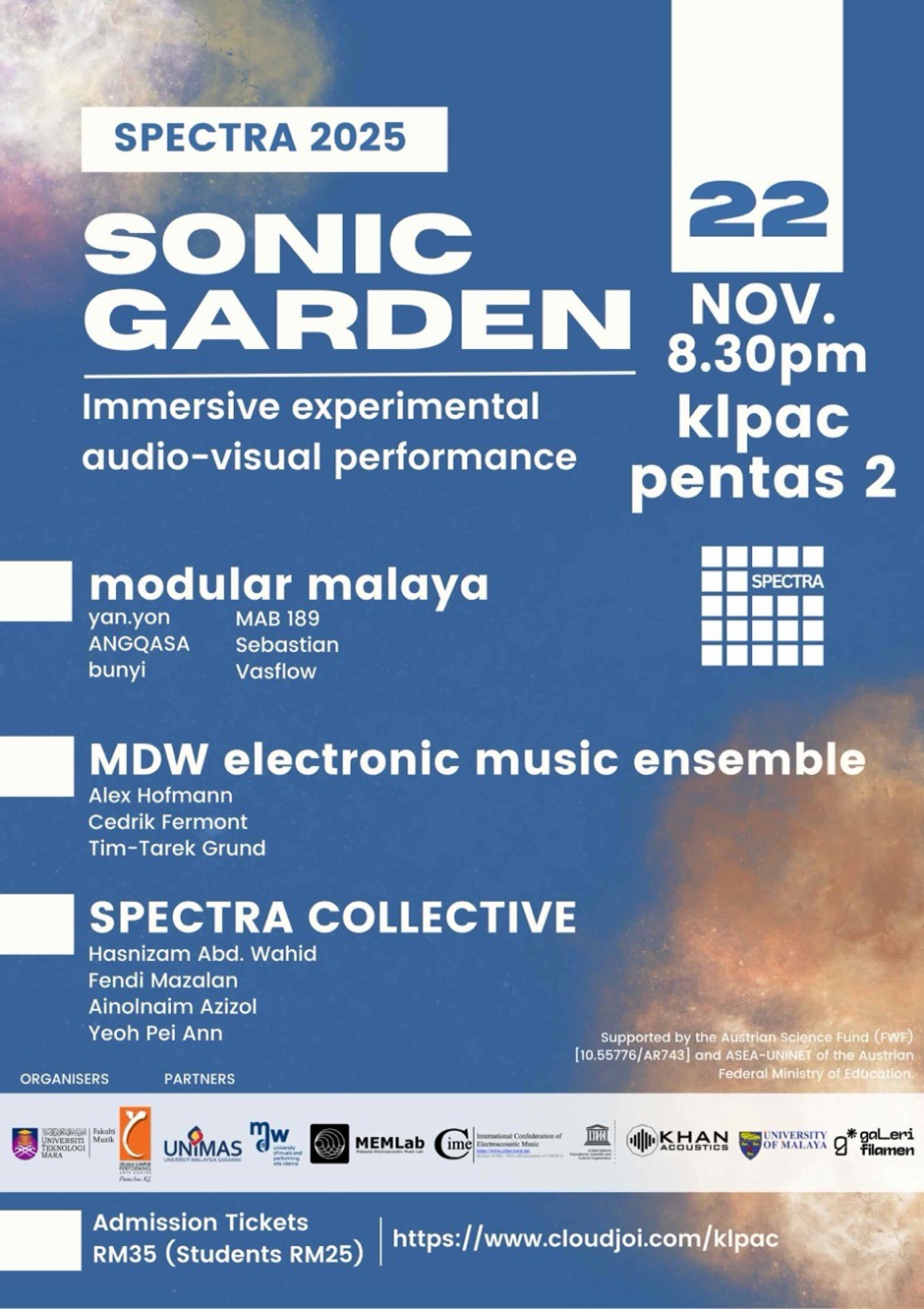 Program poster of “Beneath, Within”, which was then premiered in a concert at the Malaysian Composer Series 2025 in Kuala Lumpur.
