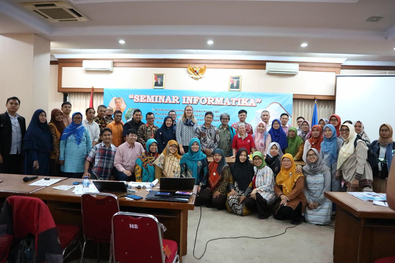 Participants of the Seminar at the Center of Curriculum development and books, Indonesian Ministry of Education in Jakarta, Indonesia